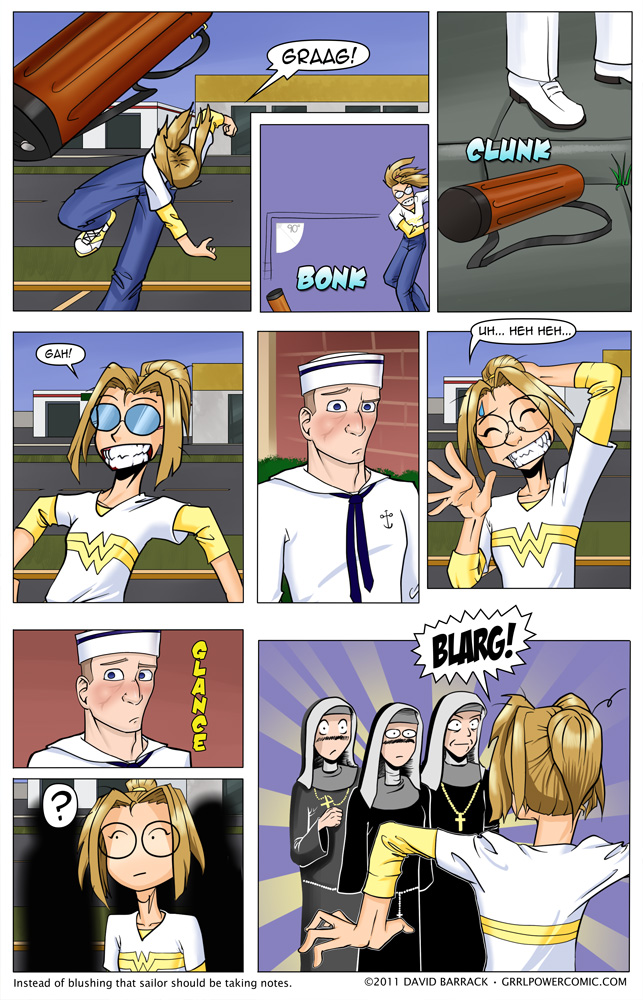 Grrl Power #33 – So a sailor and three nuns were going to the bank… Grrl Power #33 – So a sailor and three nuns were going to the bank…