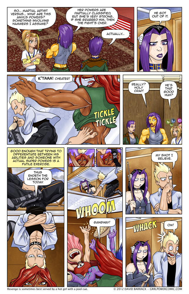 Grrl Power #97 – This is the martial arts version of pulling on pigtails Grrl Power #97 – This is the martial arts version of pulling on pigtails