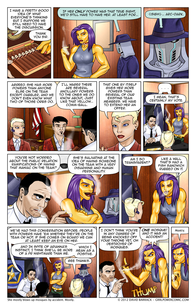 Grrl Power #113 – Secret meetings in smoky wood paneled rooms Grrl Power #113 – Secret meetings in smoky wood paneled rooms