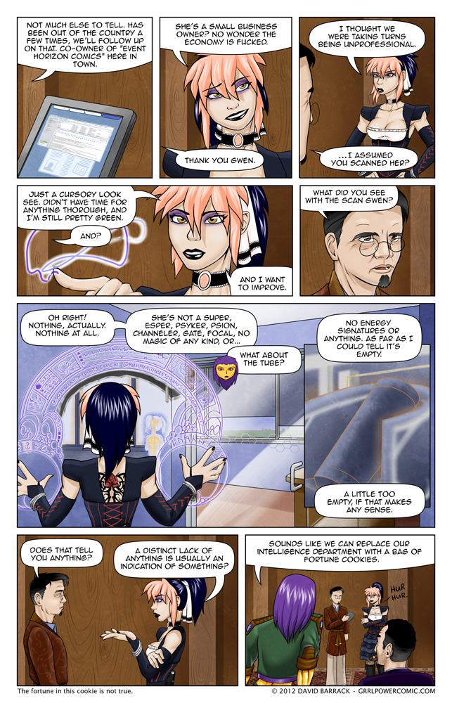 Grrl Power #80 – She used this spell to scan a hotdog once. Once.