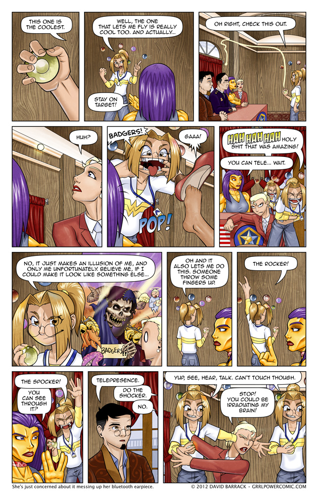 Grrl Power #89 – Badgers. Apparently terrifying.