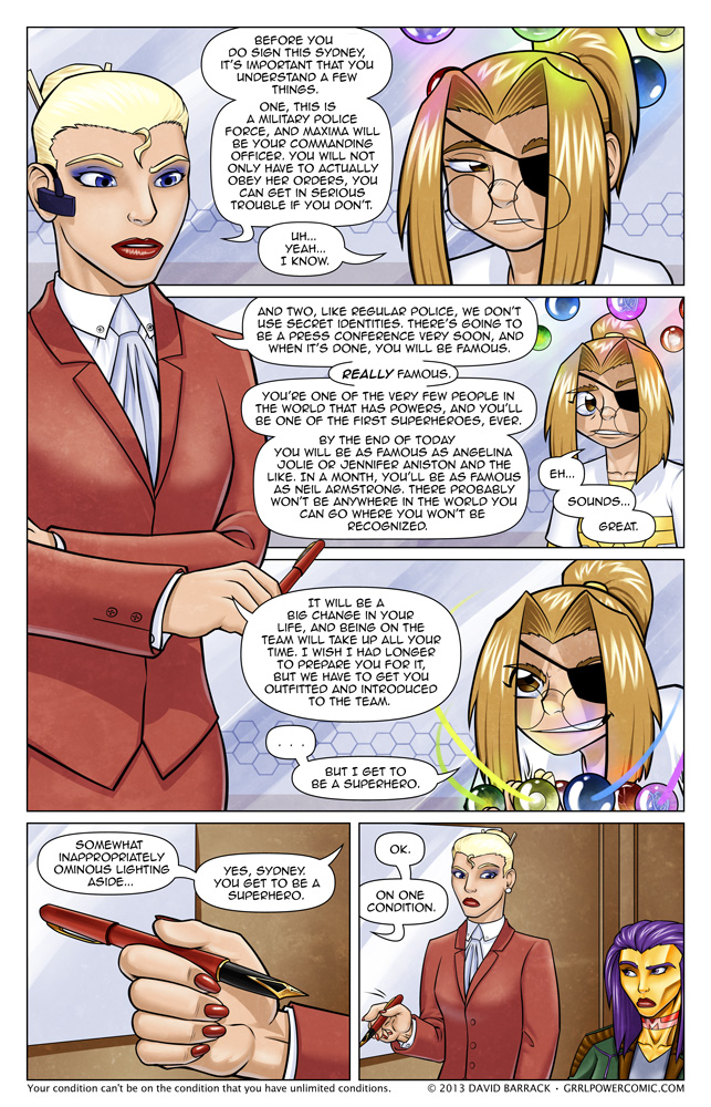 Grrl Power #127 – A cautionary clause