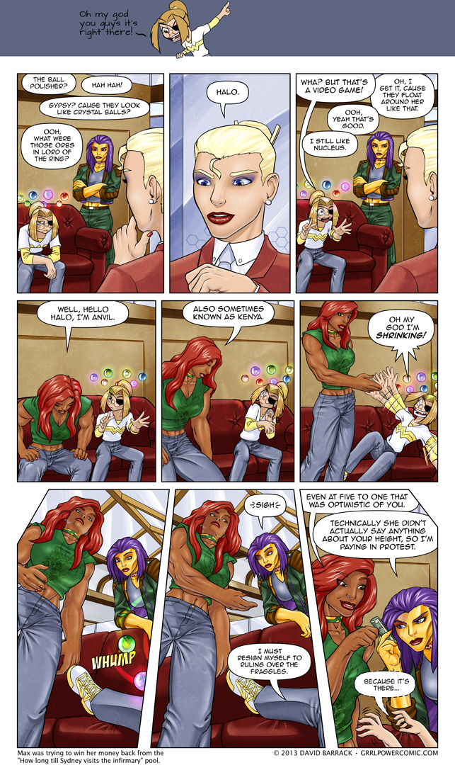 Grrl Power #135 – An under reaction. Get it? Cause she’s short