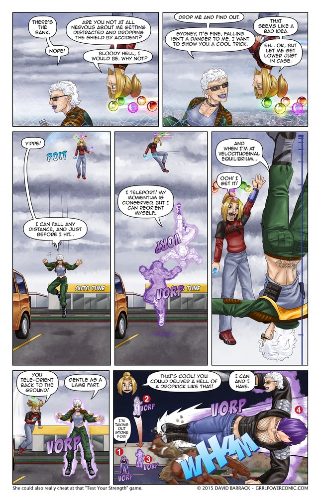 Grrl Power #309 – Conservation of momentum into your head – Grrl Power