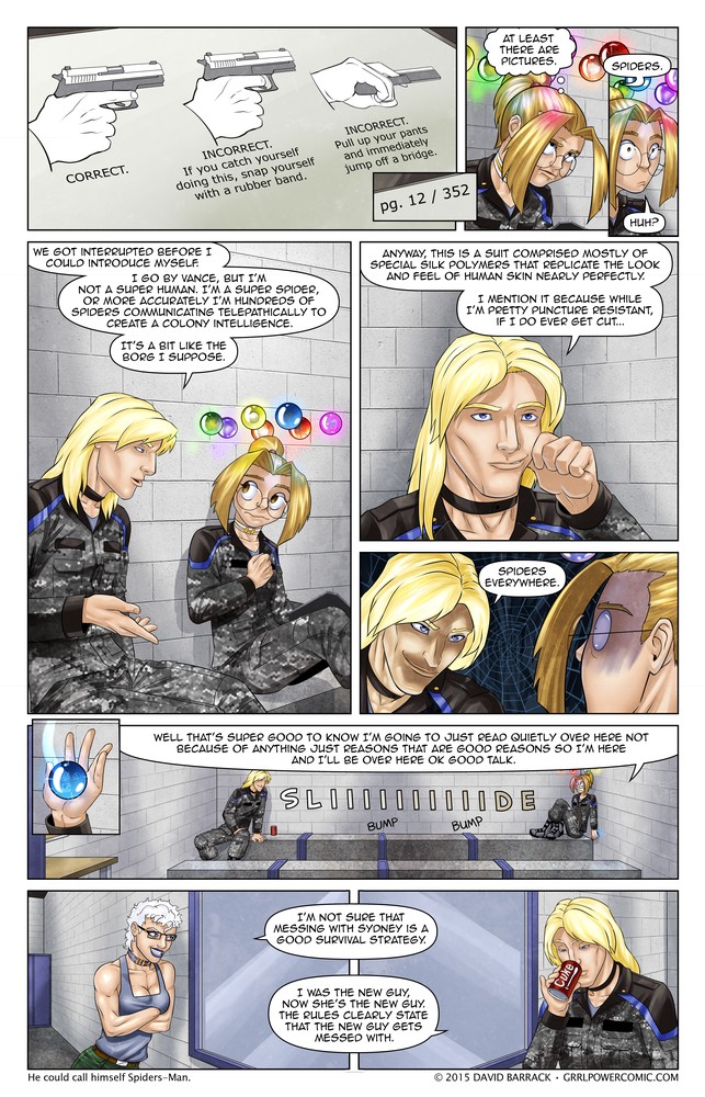 Grrl Power #331 – My god, it’s full of… spiders?