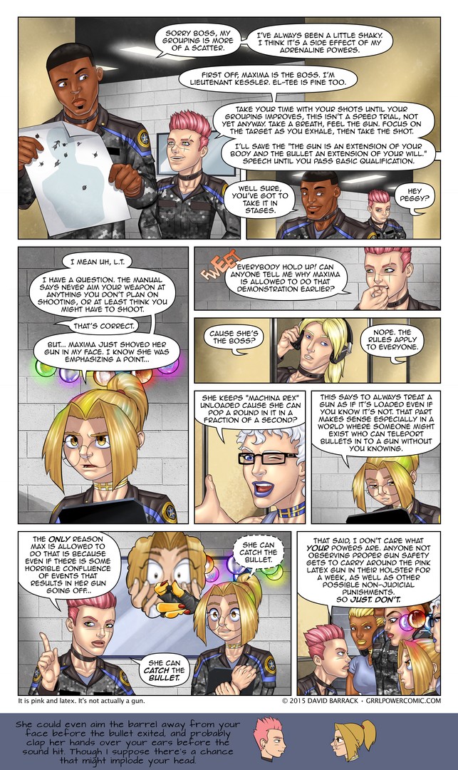 Grrl Power #332 – Guns and no nos