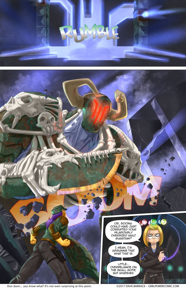 Grrl Power #557 – Surprise bone… golem