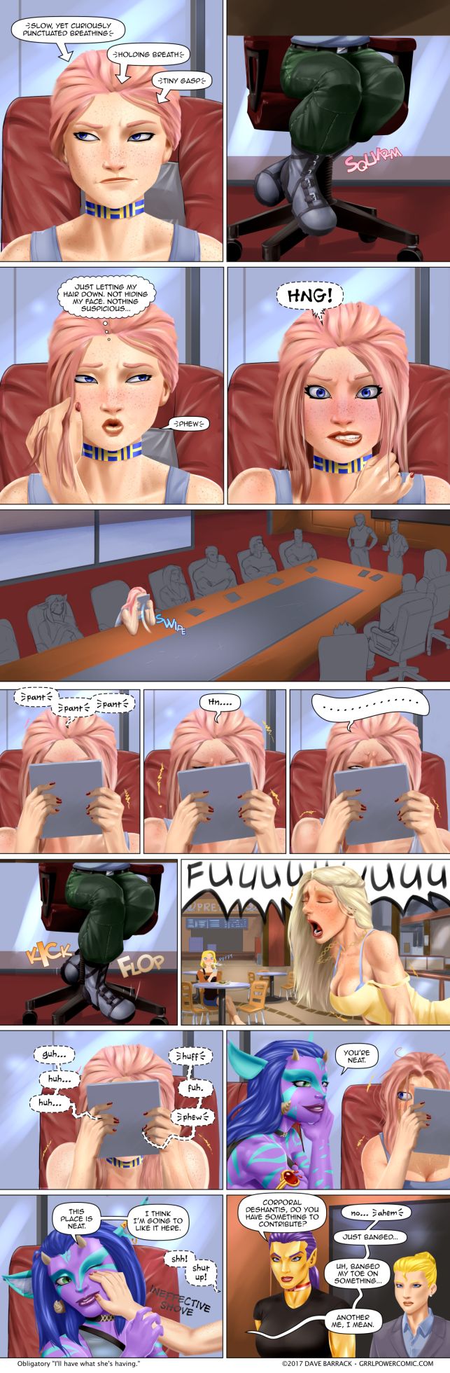 Grrl Power #606 – Boring meeting? Try orgasms why not?
