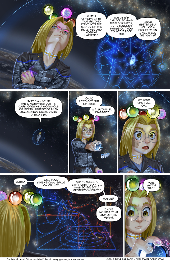 Grrl Power #672 – Engage… your advanced math skills