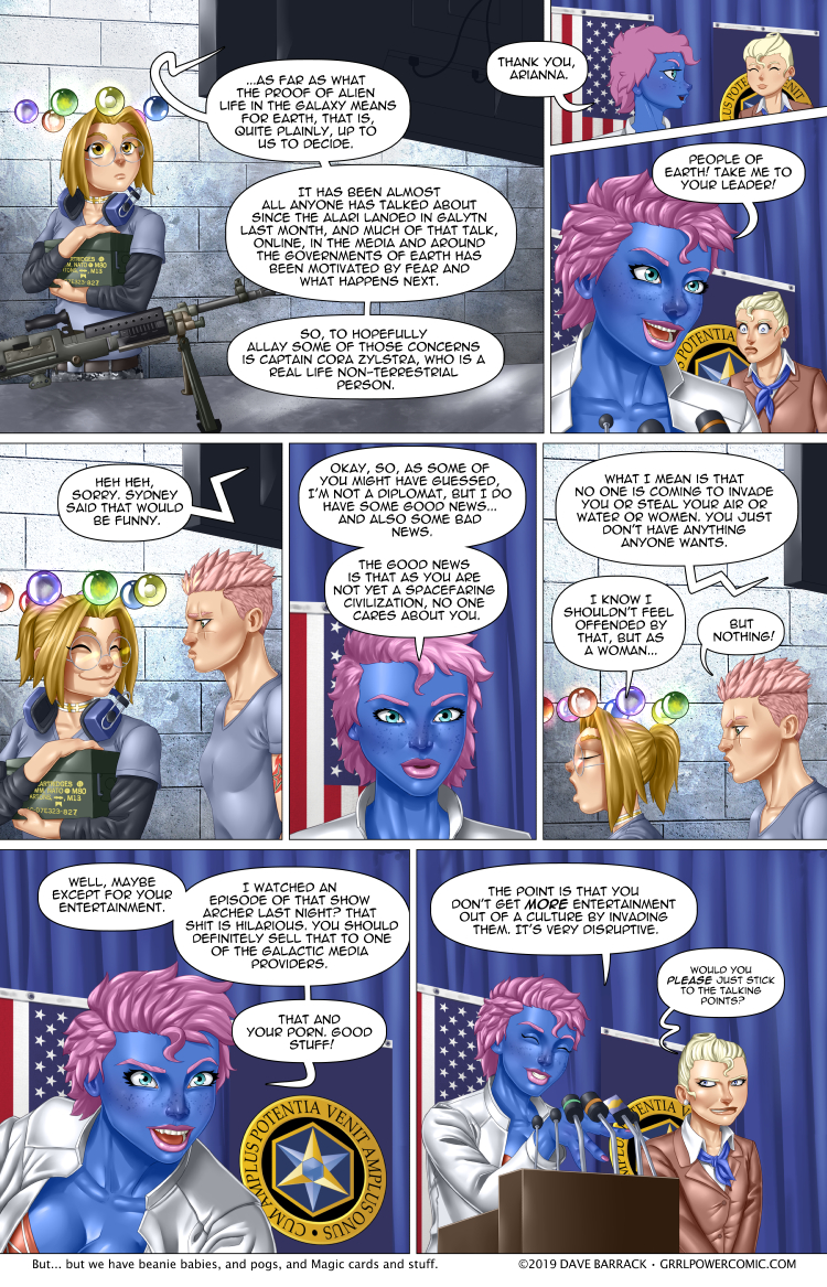 Grrl Power #754 – And your race smells of elderberries