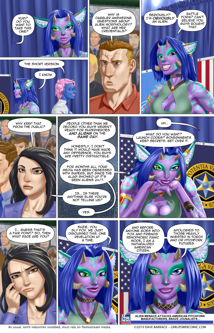 Grrl Power #758 – Dabbler(‘s non-terrestrial origin) revealed!