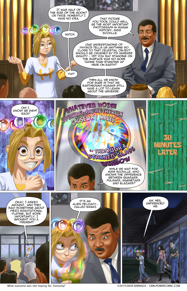 Grrl Power #784 – How to lose friends with alien cuisine