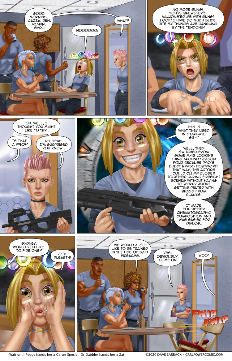 Grrl Power #863 – A dangerous day to be a swinging log – Grrl Power