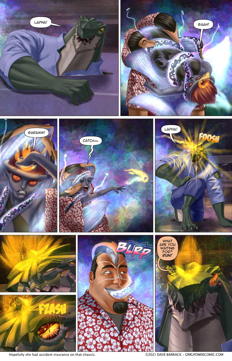 Grrl Power #930 – Emergency escape lizard