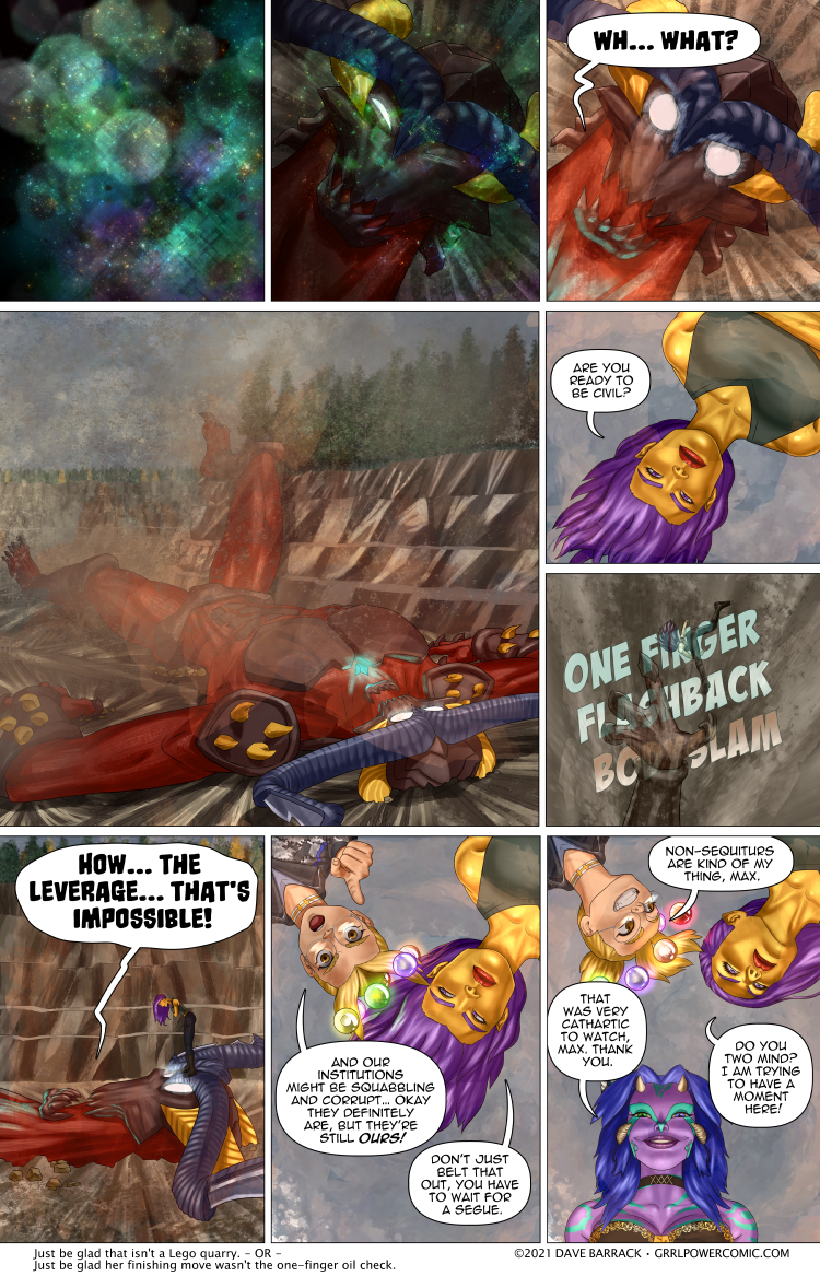 Grrl Power #985 – Big bodyslam diplomacy