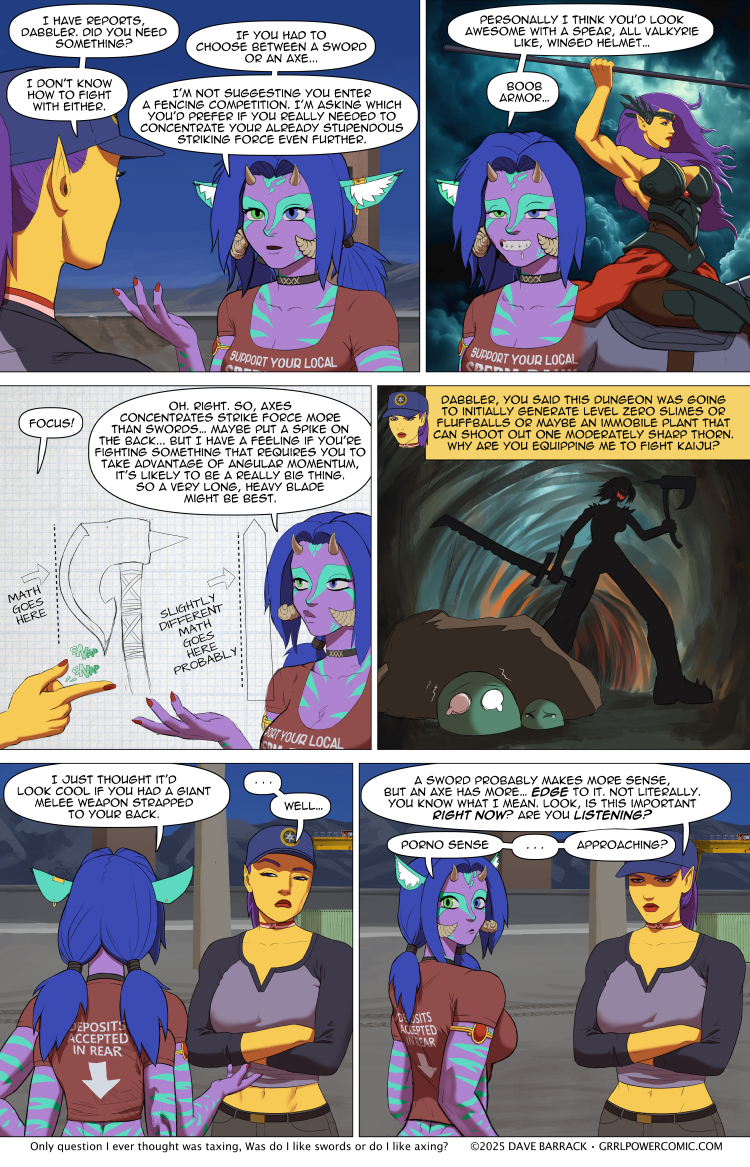 Grrl Power #1345 – Hack or slash