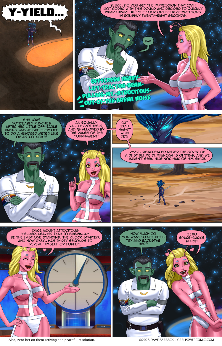 Grrl Power #1486 – And pause for the not-surprise attack…