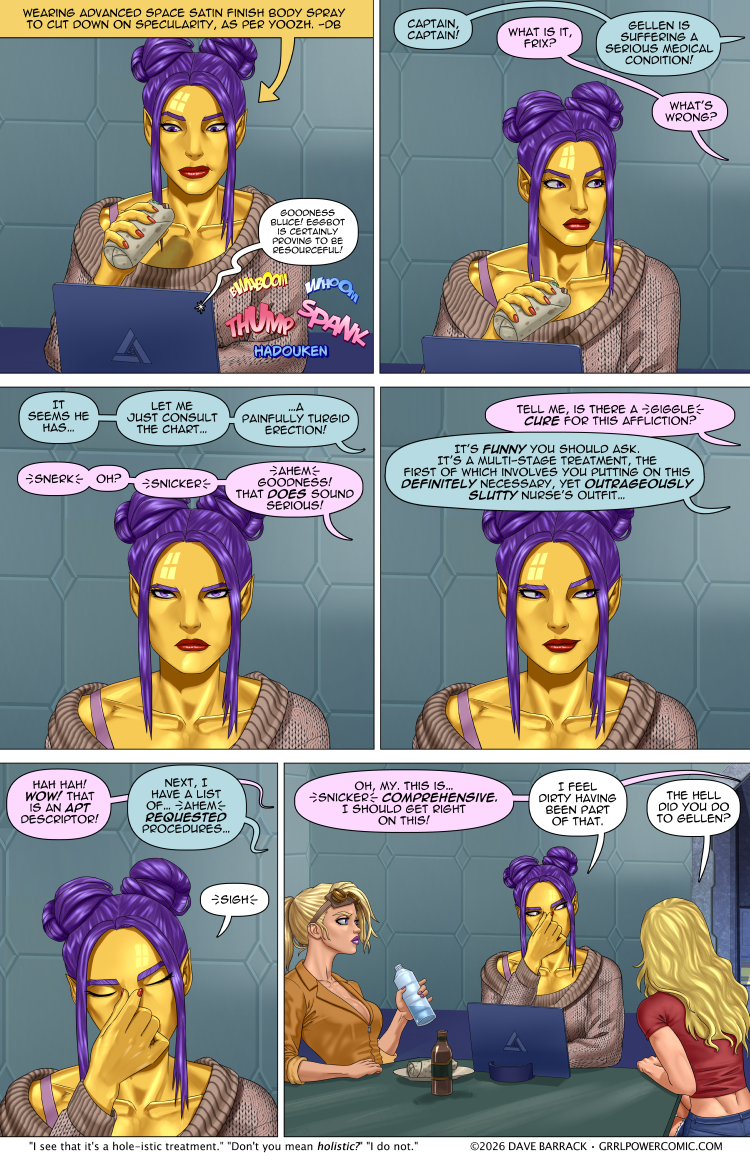 Grrl Power #1494 – A play in five panels